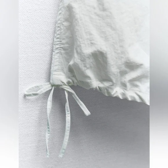 ZARA NYLON BALLOON MIDI SKIRT M - Picture 6 of 8